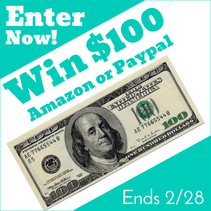 $100 Amazon Or Paypal Giveaway