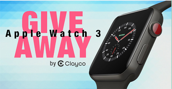 Apple Watch 3 Giveaway by Clayco 