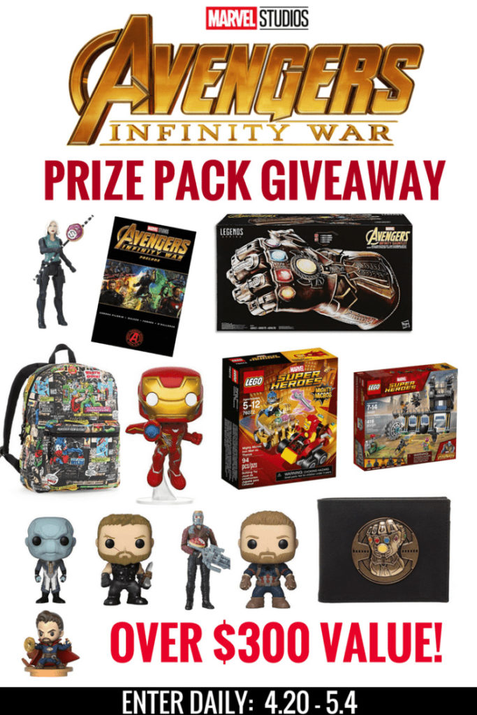 Avengers: Infinity War Prize Pack Giveaway