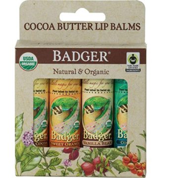 Badger Organic Lip Balm 4-Pack Giveaway